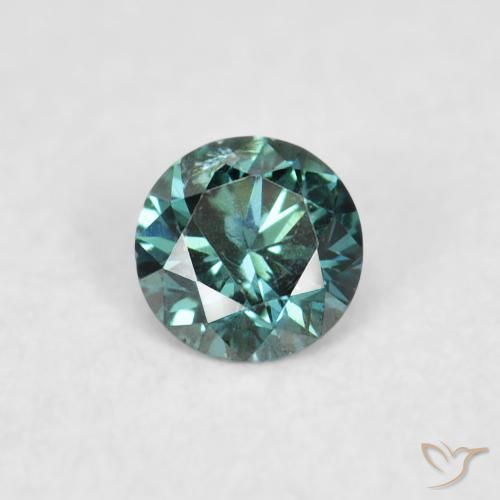 0.05ct Natural Green Diamond, Round, VS-SI