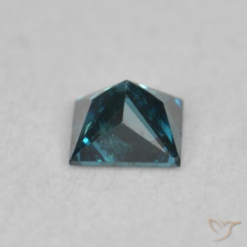 Diamond Gemstone in 2.3 x 2.3 mm Size for Sale, Diamond Stone in Blue Color