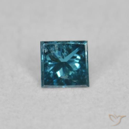 0.02ct Natural Blue Diamond, Square, VS