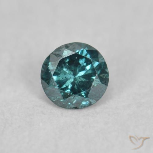 0.05ct Natural Blue Diamond, Round, SI