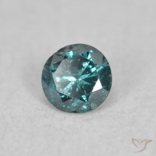 0.05 ct Blue Diamond Stone, Natural Diamond in Diamond-Cut Shape for Sale