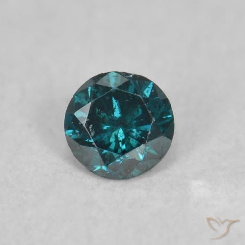 0.06ct Natural Blue Diamond, Round, SI