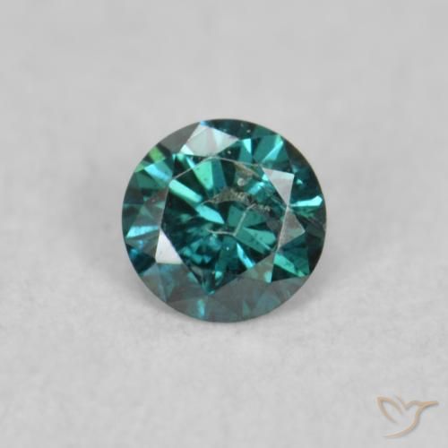 0.05ct Natural Green Diamond, Round, SI
