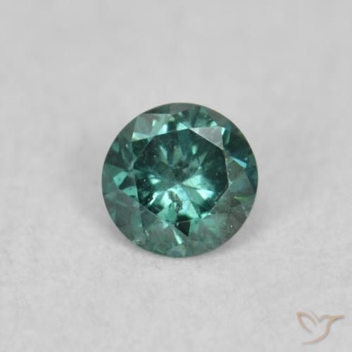 0.05ct Natural Green Diamond, Round, SI