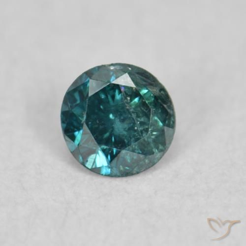 0.05ct Natural Green Diamond, Round, SI