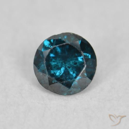 0.07ct Natural Blue Diamond, Round, VS
