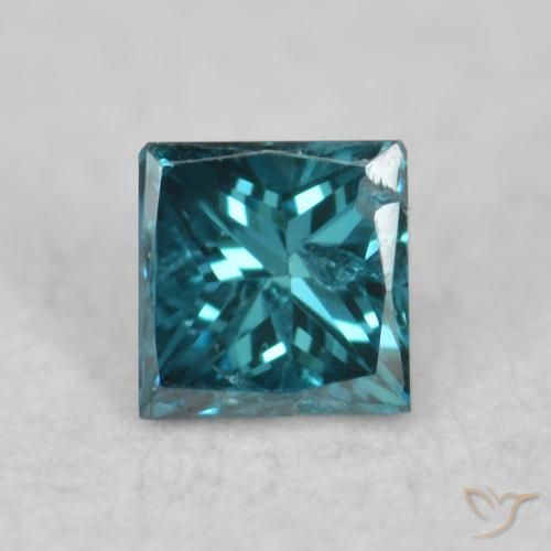 0.06ct Natural Blue Diamond, Square, VS-SI