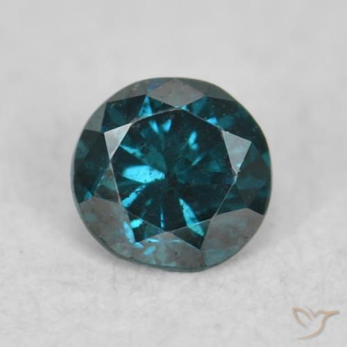 0.06ct Natural Blue Diamond, Round, VS-SI