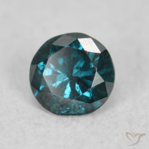 0.06 ct Blue Diamond Stone, Natural Diamond in Diamond-Cut Shape for Sale