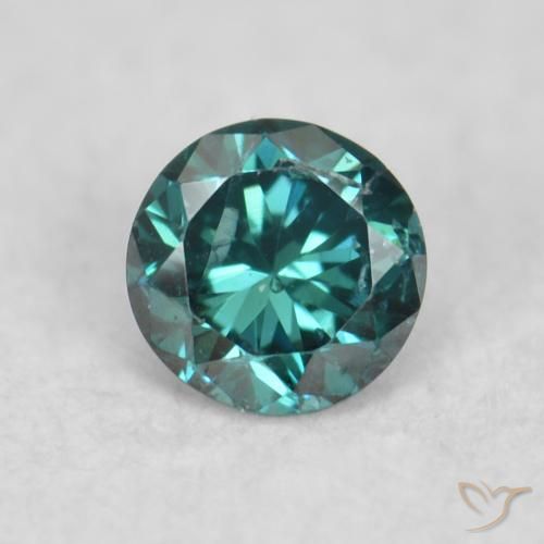 0.06ct Natural Green Diamond, Round, VS-SI