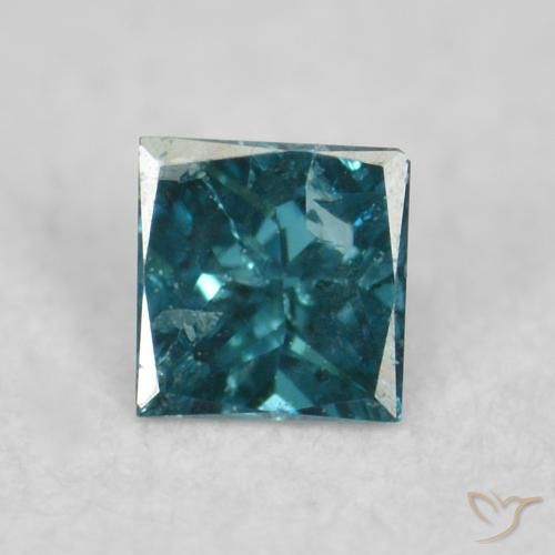 0.03ct Natural Blue Diamond, Square, VS-SI