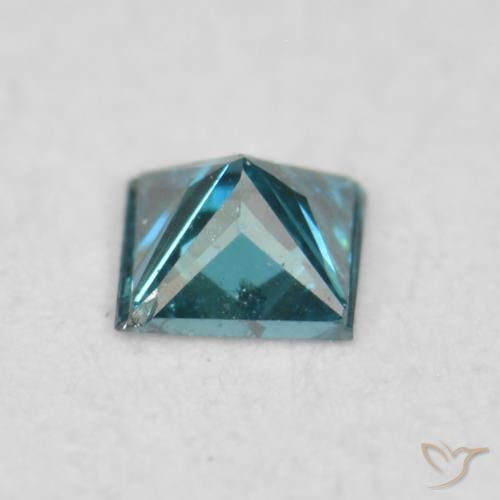 Diamond Gemstone in 2.1 x 2 mm Size for Sale, Diamond Stone in Blue Color