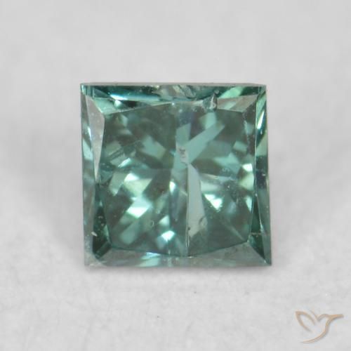 0.08ct Natural Green Diamond, Square, VS