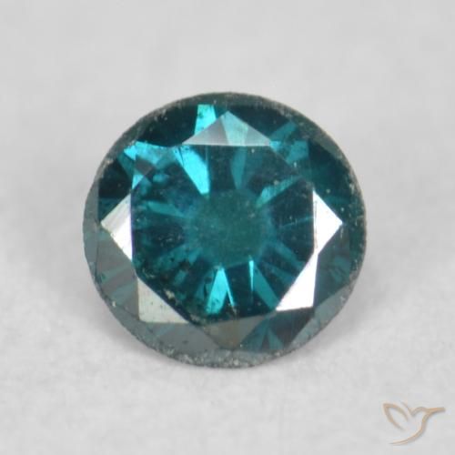0.07ct Natural Blue Diamond, Round, VS