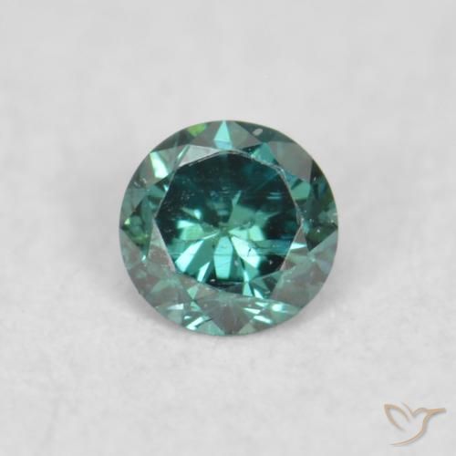 0.02ct Natural Green Diamond, Round, VS