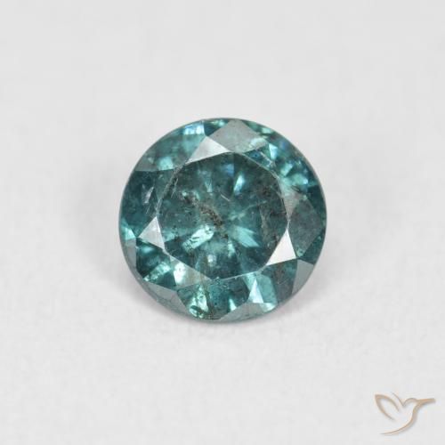 0.38ct Natural Blue Diamond, Round, SI