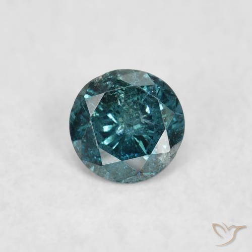 0.07ct Natural Blue Diamond, Round, SI