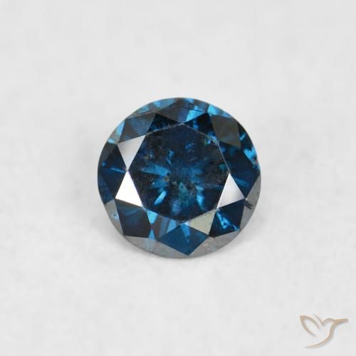 0.06ct Natural Blue Diamond, Round, SI