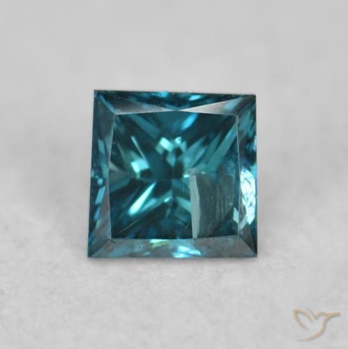 0.07ct Natural Blue Diamond, Square, VS