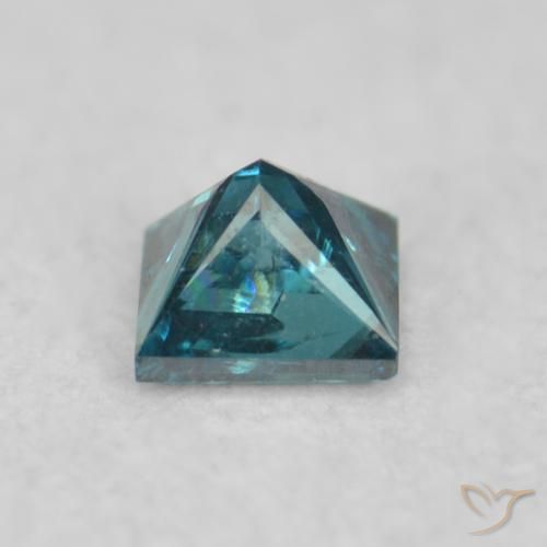 Diamond Gemstone in 2.3 x 2.3 mm Size for Sale, Diamond Stone in Blue Color