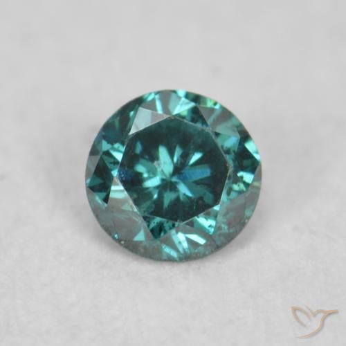 0.07ct Natural Green Diamond, Round, VS