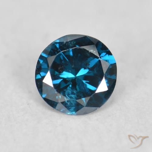 0.06ct Natural Blue Diamond, Round, VS