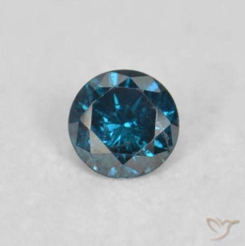 0.03ct Natural Blue Diamond, Round, VS
