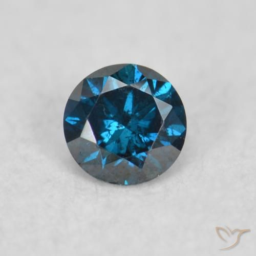0.05ct Natural Blue Diamond, Round, VS