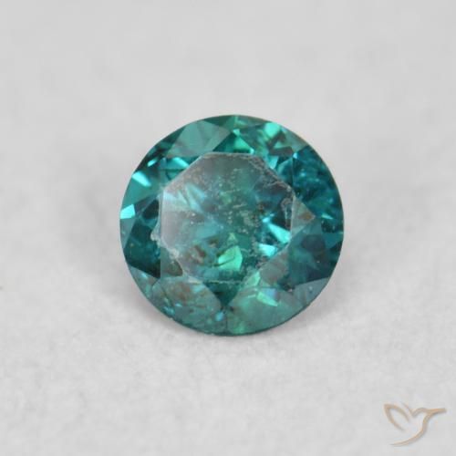 0.04 ct Blue Diamond Stone, Natural Diamond in Diamond-Cut Shape for Sale