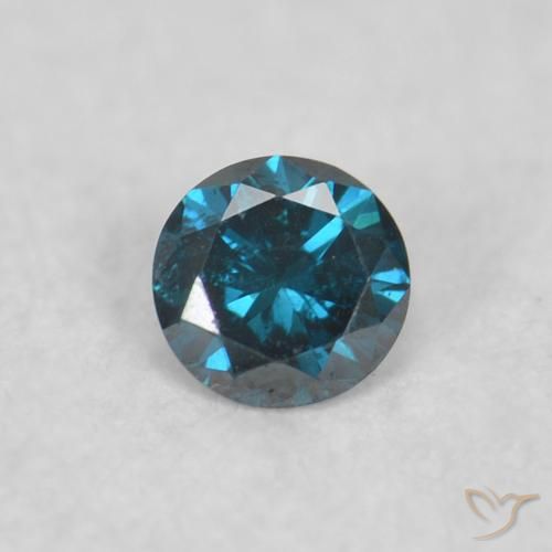 0.04ct Natural Blue Diamond, Round, VS