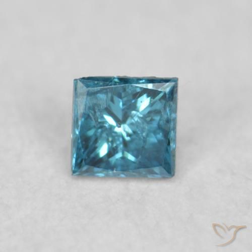 0.03ct Natural Blue Diamond, Square, VS
