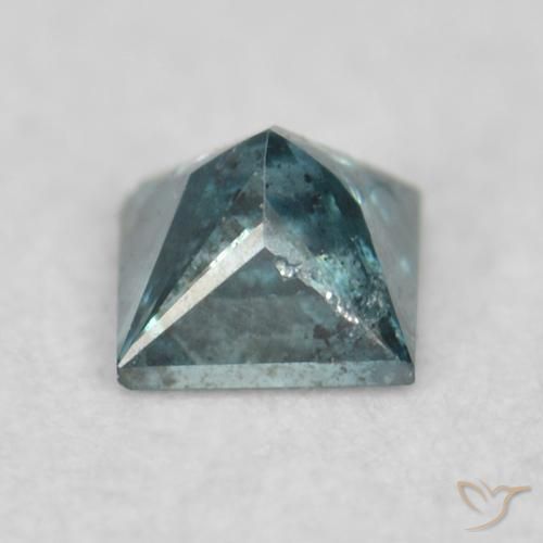 Diamond Gemstone in 2.4 x 2.4 mm Size for Sale, Diamond Stone in Blue Color