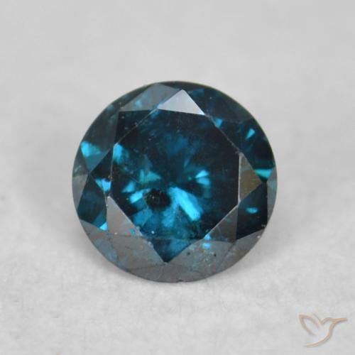 0.06ct Natural Blue Diamond, Round, VS