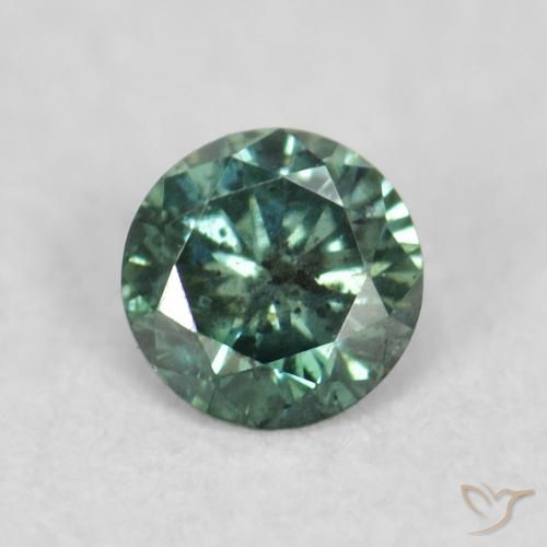 0.06ct Natural Green Diamond, Round, VS