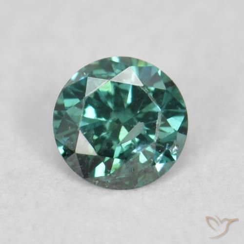 0.05ct Natural Green Diamond, Round, VS