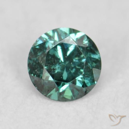 0.07ct Natural Green Diamond, Round, VS