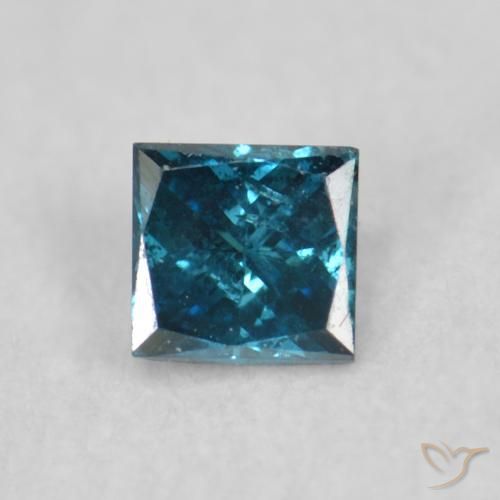 0.08ct Natural Blue Diamond, Square, VS-SI