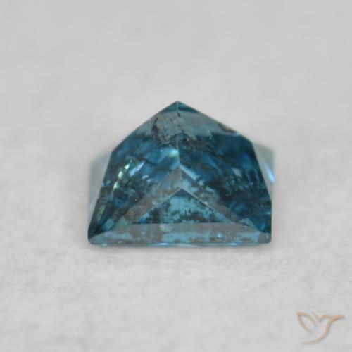Diamond Gemstone in 2.5 x 2.4 mm Size for Sale, Diamond Stone in Blue Color