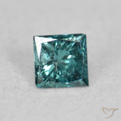 0.03ct Natural Green Diamond, Square, VS-SI