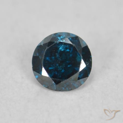 0.06ct Natural Blue Diamond, Round, VS-SI