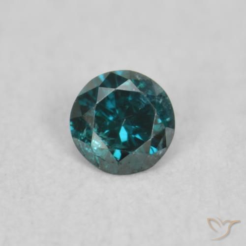 0.03ct Natural Blue Diamond, Round, VS-SI
