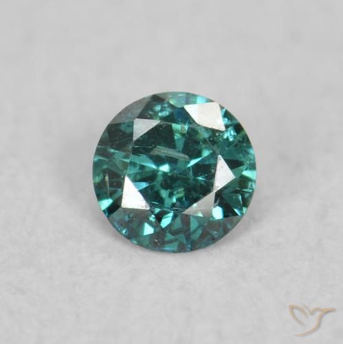 0.06ct Natural Green Diamond, Round, VS-SI