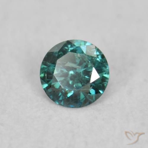 0.06 ct Green Diamond Stone, Natural Diamond in Diamond-Cut Shape for Sale