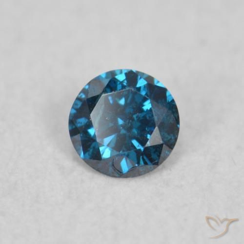 0.05 ct Blue Diamond Stone, Natural Diamond in Diamond-Cut Shape for Sale
