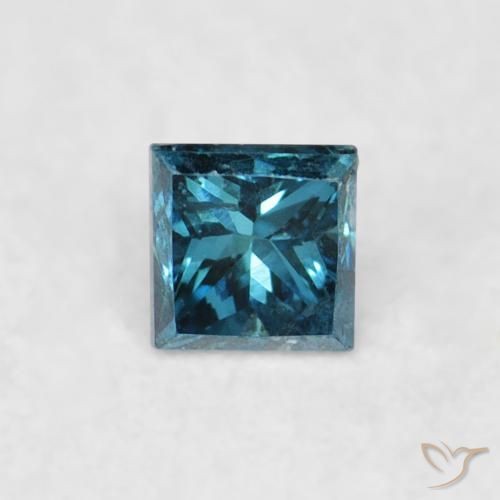 0.05ct Natural Blue Diamond, Square, VS