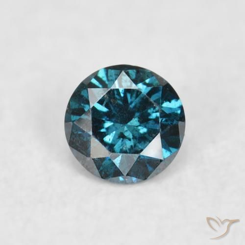 0.07ct Natural Blue Diamond, Round, VS