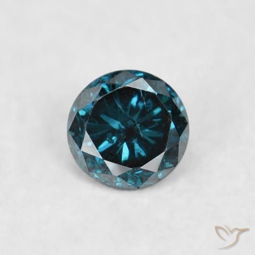 0.05ct Natural Blue Diamond, Round, VS