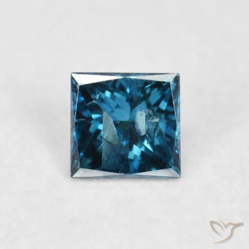 0.07ct Natural Blue Diamond, Square, VS-SI