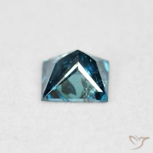 Diamond Gemstone in 2.4 x 2.3 mm Size for Sale, Diamond Stone in Blue Color