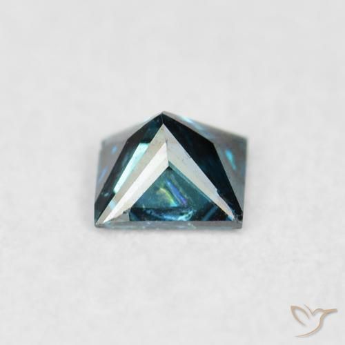 Diamond Gemstone in 2.4 x 2.3 mm Size for Sale, Diamond Stone in Blue Color
